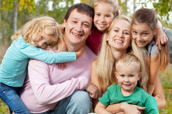 Многодетная семья: правила воспитания